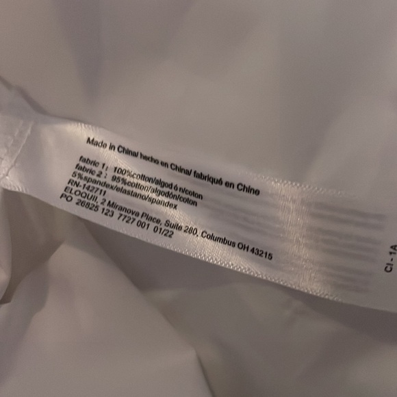 Eloquii White Puff Sleeve Babydoll Dress NWT Size 16 - Picture 10 of 10